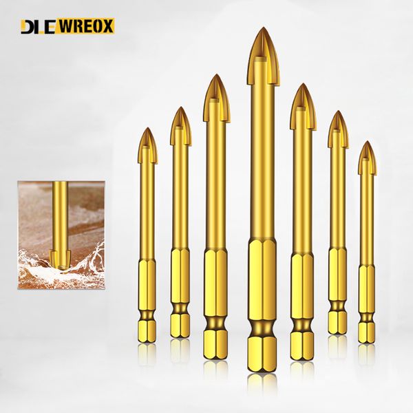 7pcs/set drill bits carbide titanium plated triangle glass drill tungsten steel tile power tools set woodworking tools
7pcs/set drill bits carbide titanium plated triangle glass drill tungsten steel tile power tools set woodworking tools