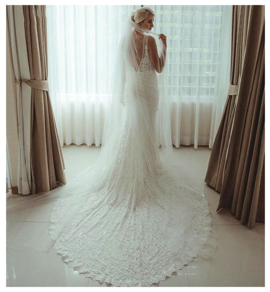 full lace mermaid wedding dresses boho backless v neck long trail beach wedding bridal gowns 2020 simple vestido de noiva, White
full lace mermaid wedding dresses boho backless v neck long trail beach wedding bridal gowns 2020 simple vestido de noiva, White