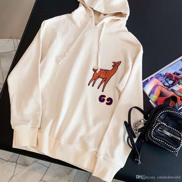 women fashion brand deer long sleeve cotton women sweatshirt women long sleeve hoodie, Black 
women fashion brand deer long sleeve cotton women sweatshirt women long sleeve hoodie, Black