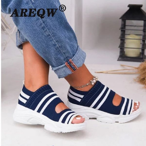 summer women sandals open toe wedges platform ladies shoes knitting lightweight sneakers sandals big size zapatos mujer, Black
summer women sandals open toe wedges platform ladies shoes knitting lightweight sneakers sandals big size zapatos mujer, Black