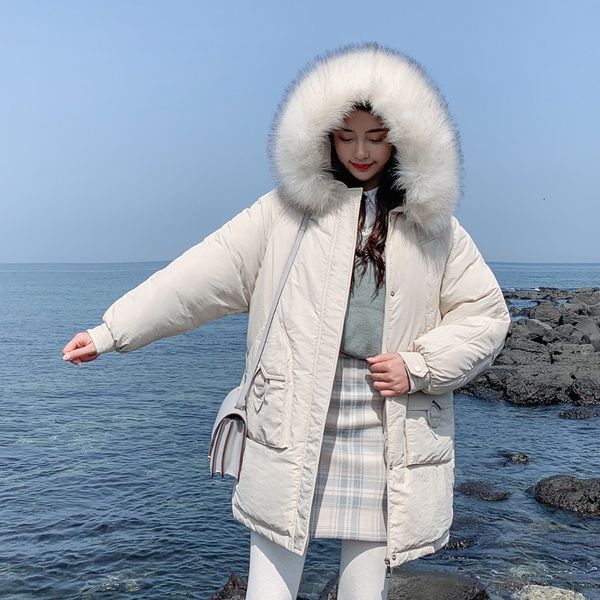 women winter jas katoen wet -coated thicken thicken big fur coat women long casual coats parka women's coats, Black
women winter jas katoen wet -coated thicken thicken big fur coat women long casual coats parka women's coats, Black