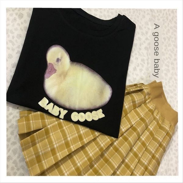 a lovely goose baby-black t-shirt female summer 2019 girl round collar loose a lovely goose baby-black t-shirt female summer 2019 girl round, White
a lovely goose baby-black t-shirt female summer 2019 girl round collar loose a lovely goose baby-black t-shirt female summer 2019 girl round, White