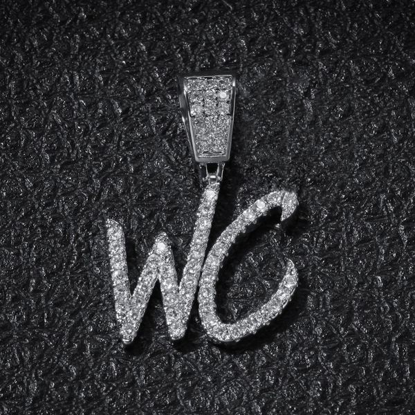 name brush font necklace customize pendant full iced out for men hiphop jewelry gift, Silver
name brush font necklace customize pendant full iced out for men hiphop jewelry gift, Silver