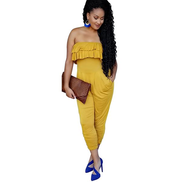 2019 strapless ruffles pocket spring winter women outfits jumpsuits bodycon club night party rompers playsuit hm-6034, Black;white
2019 strapless ruffles pocket spring winter women outfits jumpsuits bodycon club night party rompers playsuit hm-6034, Black;white