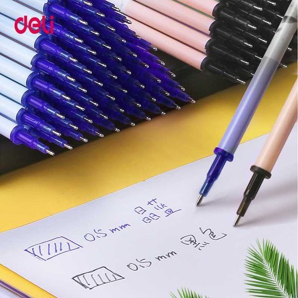 deli cute office gel pen erasable refill rod erasable pen washable handle 0.5mm black blue ink school writing stationery
deli cute office gel pen erasable refill rod erasable pen washable handle 0.5mm black blue ink school writing stationery