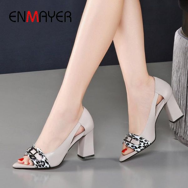 enmayer leopard print square high heels peep toe women sandals basic 2020 casual slip-on genuine leather women shoes 34-40, Black
enmayer leopard print square high heels peep toe women sandals basic 2020 casual slip-on genuine leather women shoes 34-40, Black