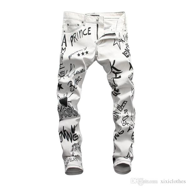 tide brand slim loose personality men's jeans wild fashion casual men's pants letters printed ck jeans men, Blue
tide brand slim loose personality men's jeans wild fashion casual men's pants letters printed ck jeans men, Blue