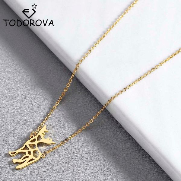 todorova delicate deer pendant necklace for women jewelry minimalist clavicle chain origami stag animal necklaces pendants, Silver
todorova delicate deer pendant necklace for women jewelry minimalist clavicle chain origami stag animal necklaces pendants, Silver