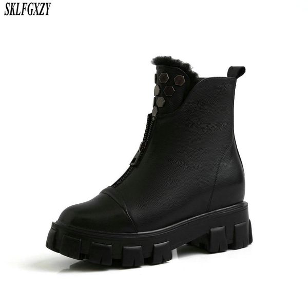 boots 2021 selling fashion real cowhide leather flat warm comfort wool shoes women snow winter, Black
boots 2021 selling fashion real cowhide leather flat warm comfort wool shoes women snow winter, Black