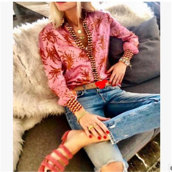 fashion women blouse long sleeve turndown collar pullover button printed slim blouses shirts elegant lady autumn and winter, White
fashion women blouse long sleeve turndown collar pullover button printed slim blouses shirts elegant lady autumn and winter, White