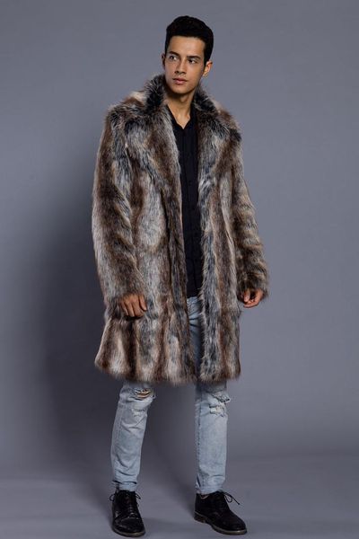 new winter men's turn-down collar faux coat printed striped long windbreaker loose casual male leather jacket, Black
new winter men's turn-down collar faux coat printed striped long windbreaker loose casual male leather jacket, Black
