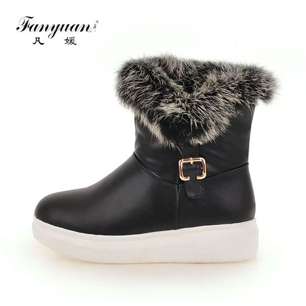 fanyuan comfort flat platform waterproof warm plush snow boots fashion solid belt buckle winter boots women shoes bottes femmes, Black
fanyuan comfort flat platform waterproof warm plush snow boots fashion solid belt buckle winter boots women shoes bottes femmes, Black