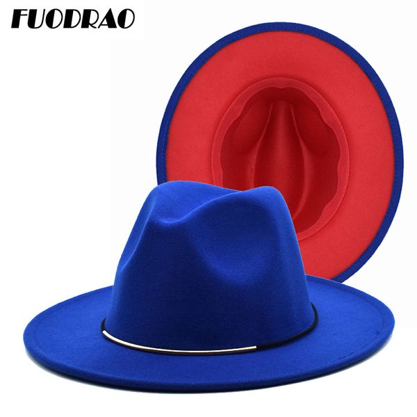 fuodrao women's black autumn and winter warm hat british style fedora wide-width felt hat imitation wool f51, Blue;gray
fuodrao women's black autumn and winter warm hat british style fedora wide-width felt hat imitation wool f51, Blue;gray