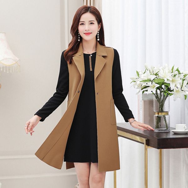 fashionable generous ladies vest jacket solid color loose v-neck vest elegant one button female comfortable l75, Black;white
fashionable generous ladies vest jacket solid color loose v-neck vest elegant one button female comfortable l75, Black;white