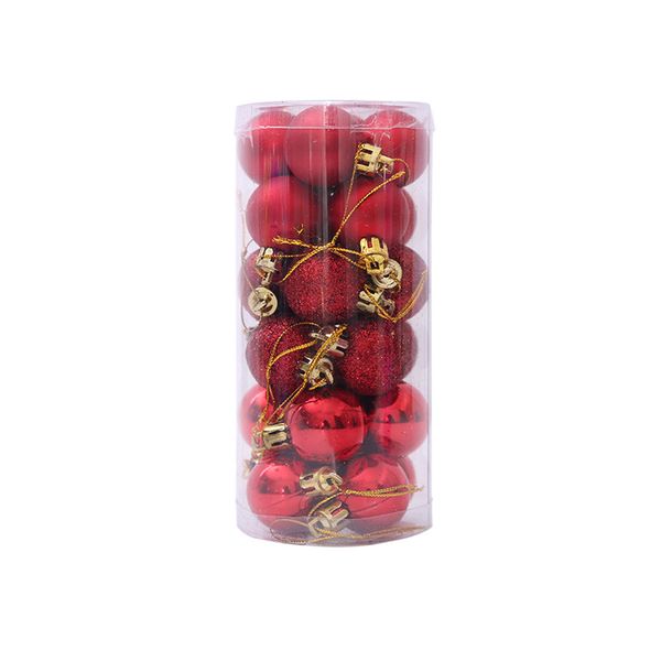 1box(24pcs) multi usage christmas balls with string practical plastic ball ornaments shatterproof xmas tree balls red red
1box(24pcs) multi usage christmas balls with string practical plastic ball ornaments shatterproof xmas tree balls red red