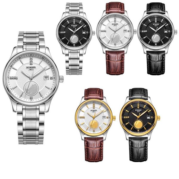 genuine binger1105 business automatic mechanical watch waterproof mans watch with diamond butterfly buckle sapphire, Slivery;brown
genuine binger1105 business automatic mechanical watch waterproof mans watch with diamond butterfly buckle sapphire, Slivery;brown