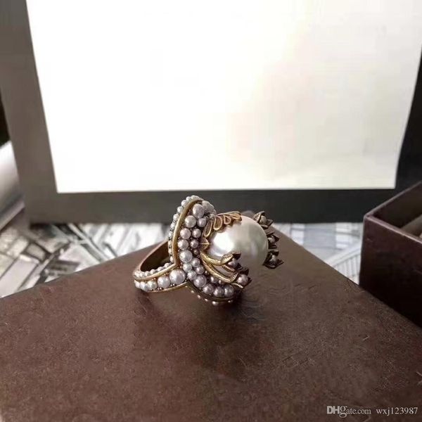 european and american high-quality customized pearl ladies wild designer rings luxury designer jewelry women rings, Golden;silver
european and american high-quality customized pearl ladies wild designer rings luxury designer jewelry women rings, Golden;silver