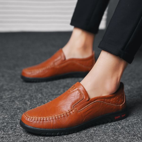 big size 47 luxury loafers shoes fashion casual men shoes genuine leather slip-on men loafers flats, Black
big size 47 luxury loafers shoes fashion casual men shoes genuine leather slip-on men loafers flats, Black