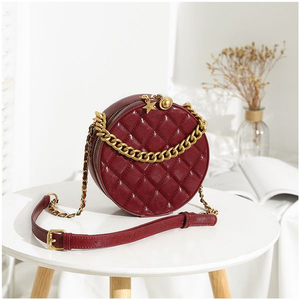2020 new quilted chains bags women handbags crossbody bags fashion shoulder leather women bag vintage small circular bag
2020 new quilted chains bags women handbags crossbody bags fashion shoulder leather women bag vintage small circular bag
