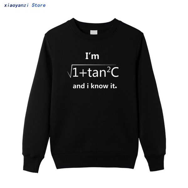 i'm and i know men women sweatshirts pun math simple design hoodies nerd humorous pullovers couple clothing, Black
i'm and i know men women sweatshirts pun math simple design hoodies nerd humorous pullovers couple clothing, Black