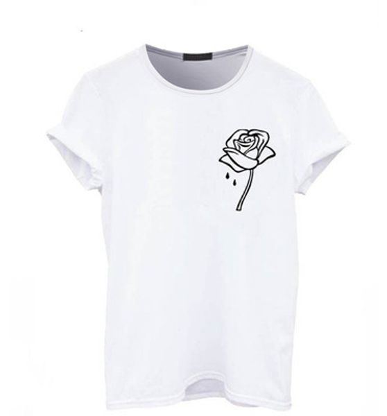 rose printed women t shirt summer cotton crew neck short sleeves black white gray basic wear top
rose printed women t shirt summer cotton crew neck short sleeves black white gray basic wear top