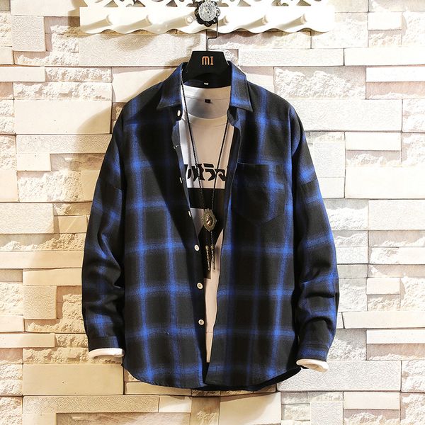 mens loose fashion plaid shirts fit long sleeve shirts warm casual vintage male buttons contrast color, White;black
mens loose fashion plaid shirts fit long sleeve shirts warm casual vintage male buttons contrast color, White;black