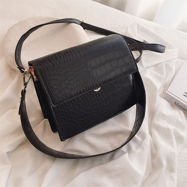 new fashion broadband small square bag western style wild stone pattern shoulder bag messenger candy color summer handbag