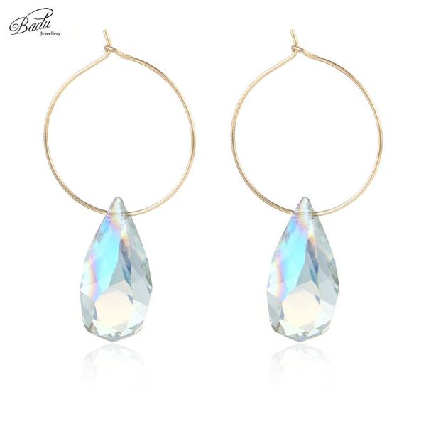 badu round hoop earrings for women golden circle crystal pendant earring wedding jewelry mother gift pendientes mujer moda, Golden;silver
badu round hoop earrings for women golden circle crystal pendant earring wedding jewelry mother gift pendientes mujer moda, Golden;silver