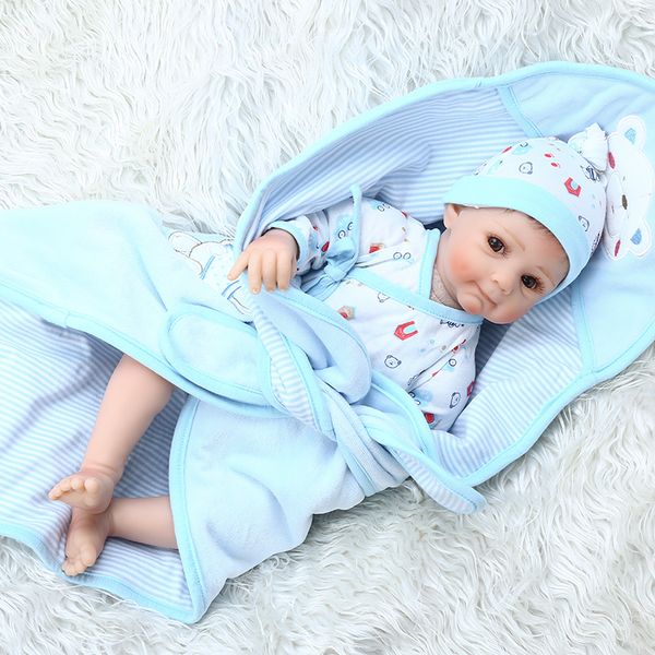 new 49cm very cute reborn baby boy doll in blue dress with blanket newborn boy soft touch weighted soft body doll
new 49cm very cute reborn baby boy doll in blue dress with blanket newborn boy soft touch weighted soft body doll