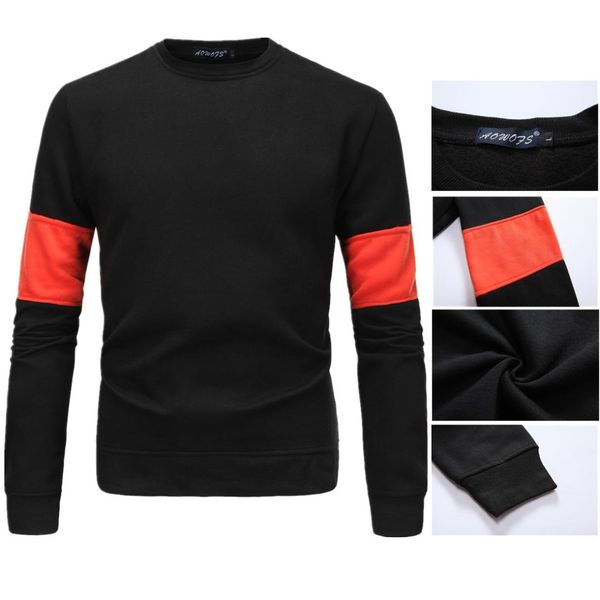 spring and autumn 2019 fashion cvc cotton men's weatershirts with long sleeve stitching color sudadera coat, Black
spring and autumn 2019 fashion cvc cotton men's weatershirts with long sleeve stitching color sudadera coat, Black