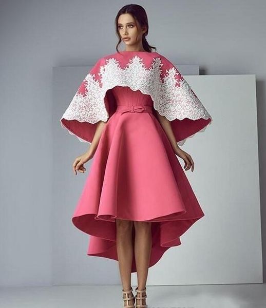 new style two pieces prom dresses 2020 with wape high low satin evening dress formal wear lace applique custom party gowns vestifdos cheap, Black
new style two pieces prom dresses 2020 with wape high low satin evening dress formal wear lace applique custom party gowns vestifdos cheap, Black