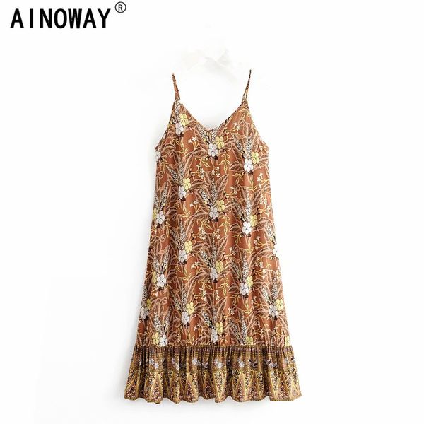 casual dresses vintage chic women floral print sleeveless beach bohemian spaghetti strap midi dress ladies summer boho happie vestidos, Black;gray
casual dresses vintage chic women floral print sleeveless beach bohemian spaghetti strap midi dress ladies summer boho happie vestidos, Black;gray