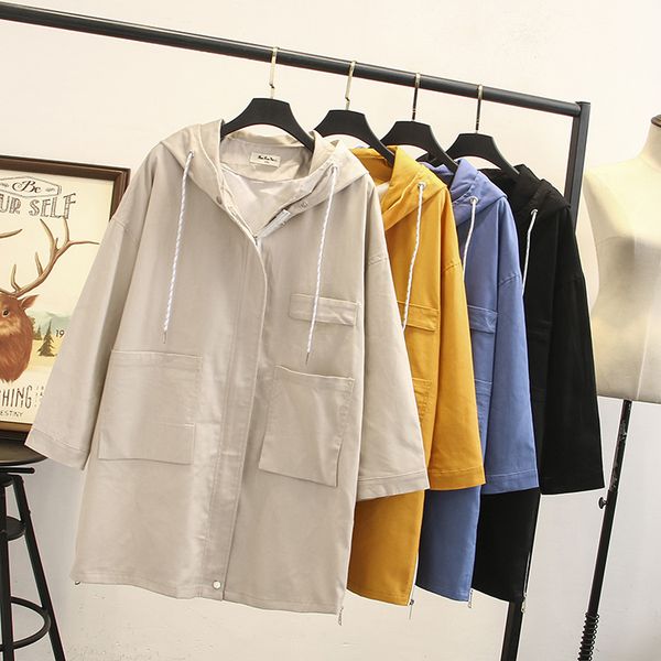 long trench coat women spring autumn new arrival 2019 hooded casual trench femme plus size female clothing outwear windbreaker, Tan;black
long trench coat women spring autumn new arrival 2019 hooded casual trench femme plus size female clothing outwear windbreaker, Tan;black