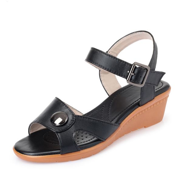 women's sandals 2019 summer new genuine leather female roman sandals wedge , lady sandals plus size 41 42 43 shoes women, Black
women's sandals 2019 summer new genuine leather female roman sandals wedge , lady sandals plus size 41 42 43 shoes women, Black