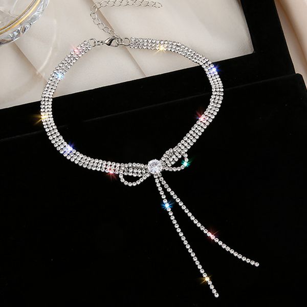 fyuan bowknot кристалл choker ожерелье для women2020 long кисточка rhinestone ожерелье свадьбы ювелирных изделий партии подарков, Golden;silver
fyuan bowknot кристалл choker ожерелье для women2020 long кисточка rhinestone ожерелье свадьбы ювелирных изделий партии подарков, Golden;silver