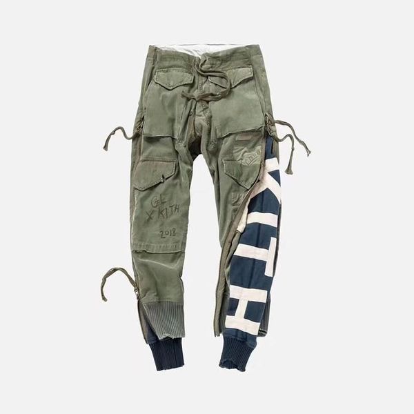 18fw kt trackpants pants ripped patchwork classic casual street sweatpants fashion men women trousers outdoor sport pants hfttkz026, Black
18fw kt trackpants pants ripped patchwork classic casual street sweatpants fashion men women trousers outdoor sport pants hfttkz026, Black