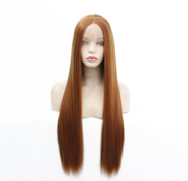 new designer fashion lace front wig sell synthetic hair wig traceless hairline classic long straight hair split full head set, Black;brown
new designer fashion lace front wig sell synthetic hair wig traceless hairline classic long straight hair split full head set, Black;brown