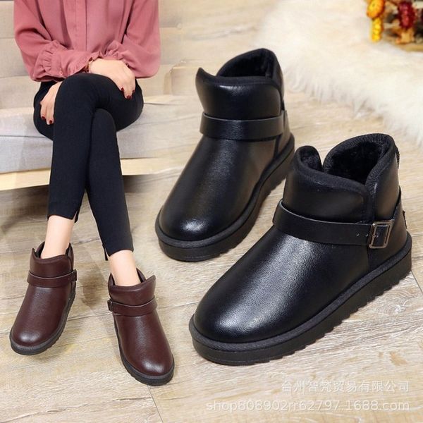 lzj 2019 new buckle ankle boots women soft pu leather boots low heel short plush front autumn black brown women shoes
lzj 2019 new buckle ankle boots women soft pu leather boots low heel short plush front autumn black brown women shoes