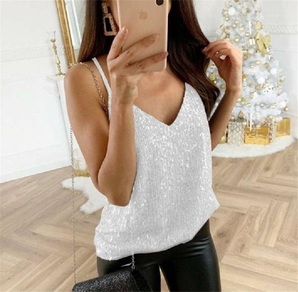 crop tops v neck спагетти ремень дамы танки plus размер сексуальная женщина повседневный camis летние женские sequins, White
crop tops v neck спагетти ремень дамы танки plus размер сексуальная женщина повседневный camis летние женские sequins, White