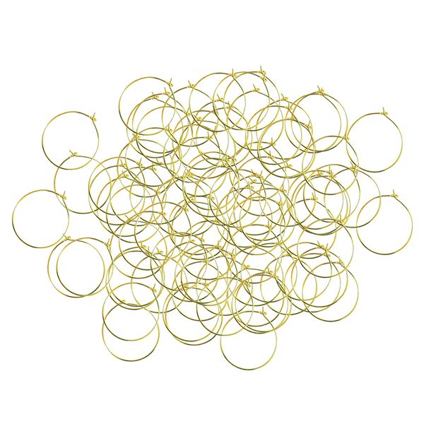 100 pieces hoop earrings for women / girl, wine glass rings, round hanging dangle fashion jewelry, Golden
100 pieces hoop earrings for women / girl, wine glass rings, round hanging dangle fashion jewelry, Golden