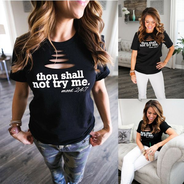 hirigin hrajuku letter print tee shirt women with hole thou shall not try me tee casual short sleeve t-shirt, White
hirigin hrajuku letter print tee shirt women with hole thou shall not try me tee casual short sleeve t-shirt, White