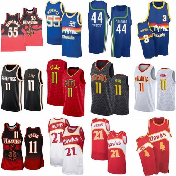 peachtree trae 11 young dominique 21 wilkins spud 4 webb shirt pete 44 maravich dikembe 55 mutombo basketball jersey, Black;red
peachtree trae 11 young dominique 21 wilkins spud 4 webb shirt pete 44 maravich dikembe 55 mutombo basketball jersey, Black;red