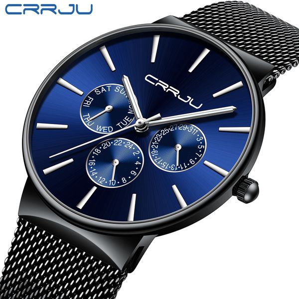reloj hombre 2019 crrju brand luxury men watches waterproof ultra thin date wrist watch male mesh strap casual quartz clock y19051403, Slivery;brown
reloj hombre 2019 crrju brand luxury men watches waterproof ultra thin date wrist watch male mesh strap casual quartz clock y19051403, Slivery;brown