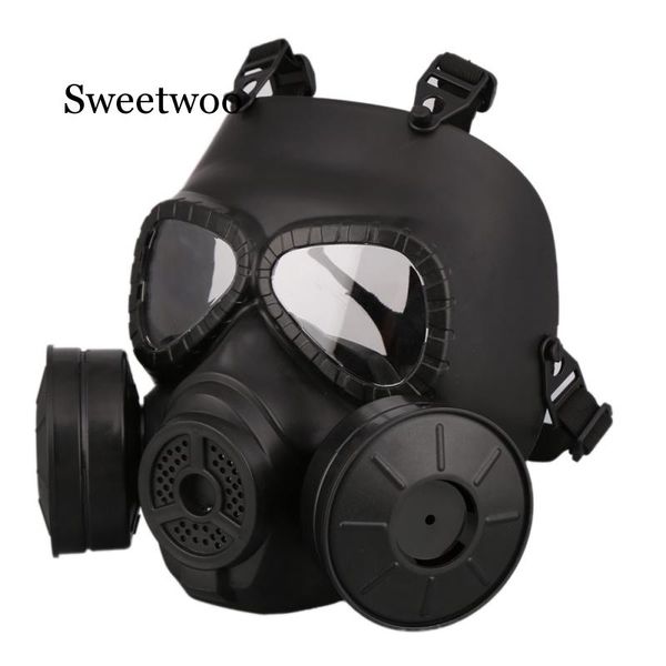 sweetwoo gaming protective helmet gas mask equipped with double fans for cs paintball head face protector
sweetwoo gaming protective helmet gas mask equipped with double fans for cs paintball head face protector
