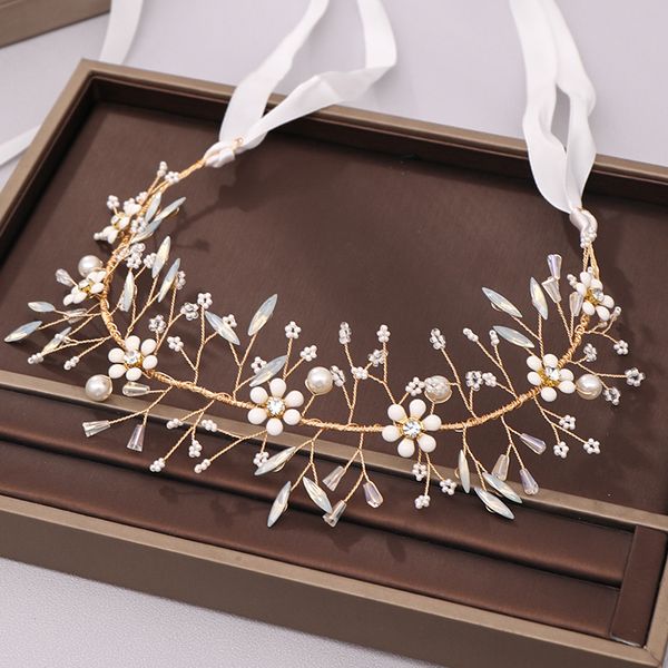 handmade flower wedding hair accessories bridal headbands gold pearls hairbands women hair jewelry tiara headdress pageants gift, Golden;white
handmade flower wedding hair accessories bridal headbands gold pearls hairbands women hair jewelry tiara headdress pageants gift, Golden;white