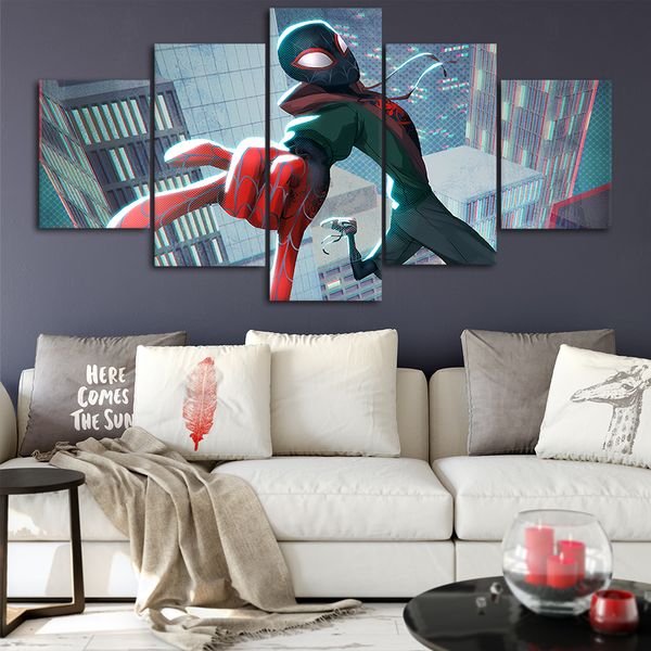 майлз моралес человек-паук холст плакаты home decor wall art framework 5 шт. картины для гостиной hd печать изображения
майлз моралес человек-паук холст плакаты home decor wall art framework 5 шт. картины для гостиной hd печать изображения
