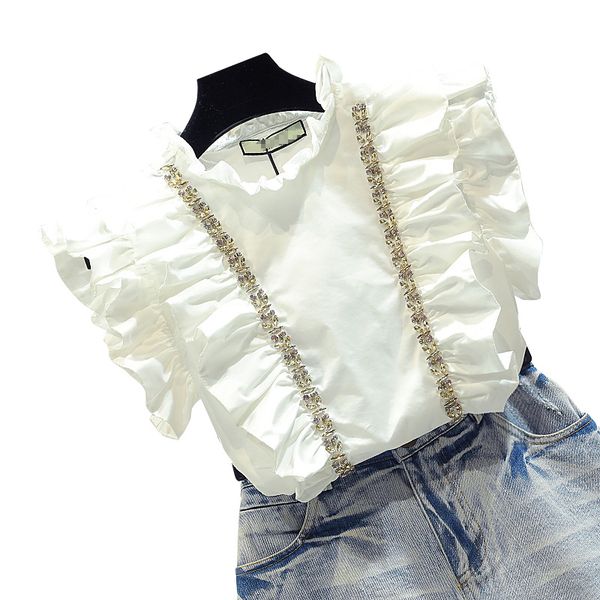 super fire short sleeves white shirts woman sweet lotus leaf beads diamond lined chiffon blouse summer fashion blusas luxury
super fire short sleeves white shirts woman sweet lotus leaf beads diamond lined chiffon blouse summer fashion blusas luxury