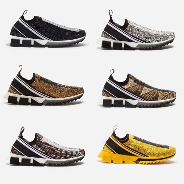 2019 Designer Sorrento Sneakers With Rhinestones Crystals Glitter Mens Slip-on Sneakers Stretch Mens Black White Red Runner Flat Trainers
2019 Designer Sorrento Sneakers With Rhinestones Crystals Glitter Mens Slip-on Sneakers Stretch Mens Black White Red Runner Flat Trainers