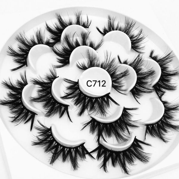 7 pairs 25mm 8d mink hair false eyelashes long thick wispies fluffy cruelty-eyelashes handmade extension eye makeup tools
7 pairs 25mm 8d mink hair false eyelashes long thick wispies fluffy cruelty-eyelashes handmade extension eye makeup tools