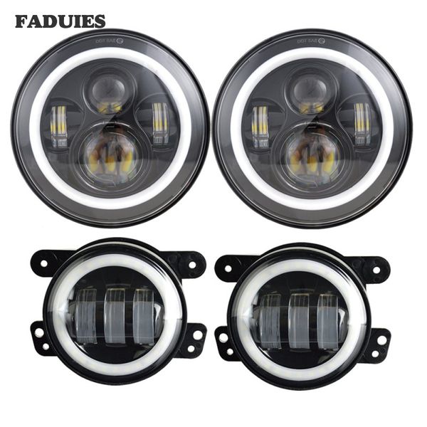for 7inch led headlights with white drl/amber turn signal + 4 inch led fog lights with white drl halo ring
for 7inch led headlights with white drl/amber turn signal + 4 inch led fog lights with white drl halo ring